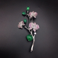 Show details for Fashionable Party Copper or Brass Brooche