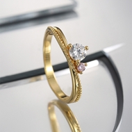 Picture of Buy Gold Plated Copper or Brass Fashion Ring with Price