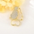 Picture of Nickel Free Gold Plated Cubic Zirconia Brooche with Fast Shipping