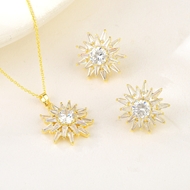 Show details for Staple Snowflake White 2 Piece Jewelry Set