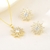 Picture of Staple Snowflake White 2 Piece Jewelry Set