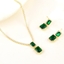 Show details for Designer Gold Plated Cubic Zirconia 2 Piece Jewelry Set with No-Risk Return