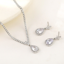 Show details for Delicate White 2 Piece Jewelry Set with Worldwide Shipping