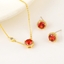 Show details for Featured Red Gold Plated 2 Piece Jewelry Set with Full Guarantee
