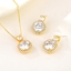 Show details for Bulk Gold Plated Delicate 2 Piece Jewelry Set Exclusive Online
