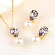 Show details for Funky Geometric Fashion 2 Piece Jewelry Set