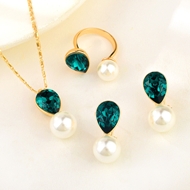 Show details for Fashion Copper or Brass 3 Piece Jewelry Set in Exclusive Design