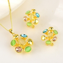 Show details for Classic Flowers & Plants 2 Piece Jewelry Set with Worldwide Shipping