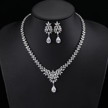 Show details for Amazing Flowers & Plants Cubic Zirconia 2 Piece Jewelry Set