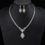 Show details for Designer Platinum Plated Copper or Brass 2 Piece Jewelry Set with Easy Return