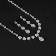 Picture of Luxury Cubic Zirconia 2 Piece Jewelry Set in Exclusive Design