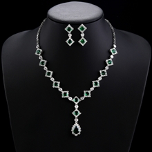 Show details for Great Cubic Zirconia Platinum Plated 2 Piece Jewelry Set