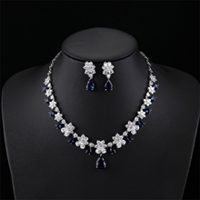 Show details for Trendy Copper or Brass Cubic Zirconia 2 Piece Jewelry Set with No-Risk Refund