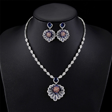 Show details for Hypoallergenic Platinum Plated Luxury 2 Piece Jewelry Set with Easy Return