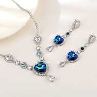 Show details for Origninal Love & Heart Fashion 2 Piece Jewelry Set