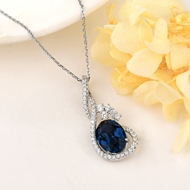 Show details for Fashion Platinum Plated Pendant Necklace with SGS/ISO Certification