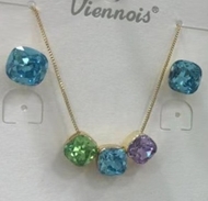 Picture of Attractive Blue Artificial Crystal 2 Piece Jewelry Set For Your Occasions