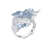 Picture of Italian craftsmanship design gentle and simple temperament 925 silver topaz personality ring